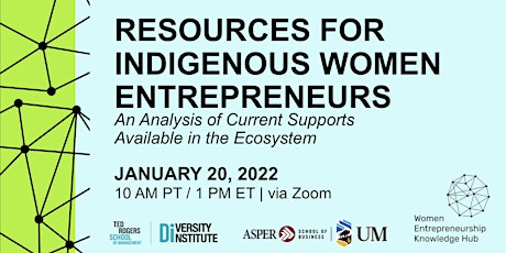 Resources Available to Indigenous Women Entrepreneurs tickets