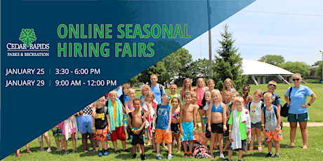 City of Cedar Rapids - Parks & Recreation Seasonal Hiring Fair tickets