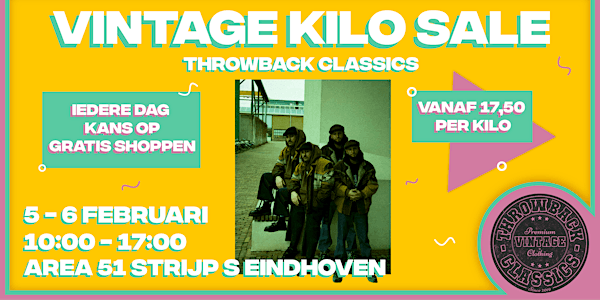 Throwback Classics | DE GROTE VINTAGE KILO SALE Eindhoven