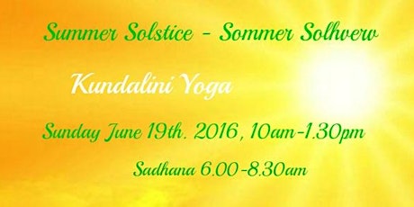 Summer Solstice - Kundalini Yoga Event primary image