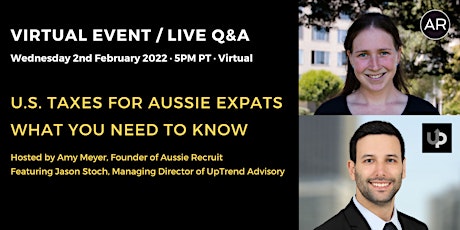 U.S. Taxes for Australian Expats, Annual Event (2022) tickets