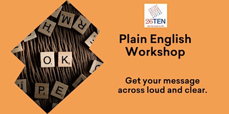 26TEN Plain English workshop tickets