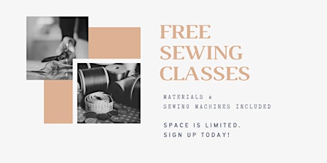 Learn to Sew for Free! Build a New Skill & Pursue Your Passion Today tickets
