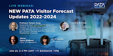 Live Webinar | NEW PATA Visitor Forecast Updates 2022-2024 tickets
