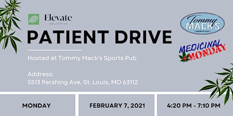Patient Drive : Tommy Mack's Sports Pub & Elevate Holistics tickets