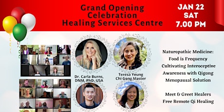 Grandopening for Healing Services Centre on Zoom tickets