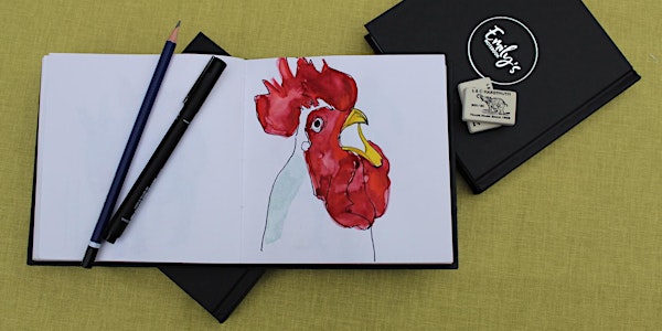 How to Sketch and Paint Chickens!