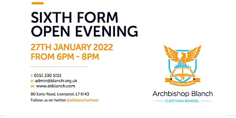 Archbishop Blanch School Sixth Form Open Evening tickets