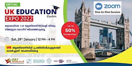 Virtual UK Education Expo 2022 - Cochin tickets