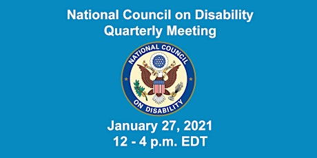 NCD Quarterly Meeting Jan. 27, 2022 tickets