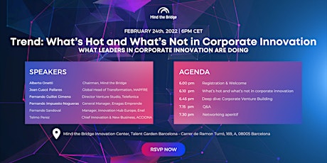 What’s hot and what’s not in corporate innovation tickets
