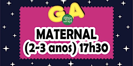 Imagem principal do evento CULTO G.A - MATERNAL (2 A 3 ANOS) - 16/01/2022 - 17:30