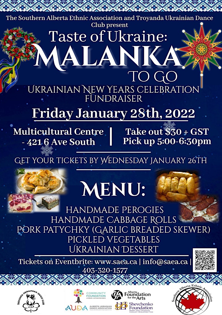 
		Taste of Ukraine: Malanka To Go, Ukrainian New Years Celebration Fundraiser image
