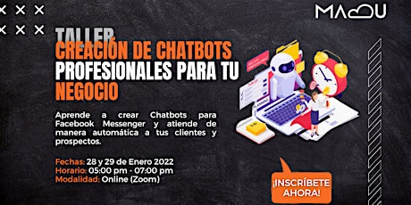 CREA CHATBOTS PROFESIONALES PARA TU NEGOCIO tickets