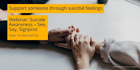 Suicide Awareness - See, Say, Signpost tickets