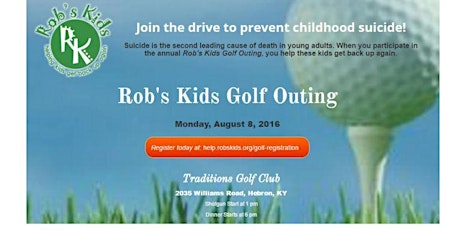 Rob's Kids Golf Outing primary image