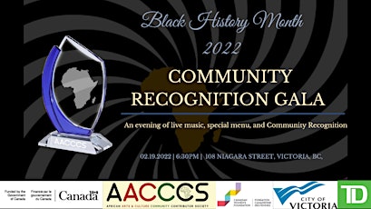 Black History Month 2022 -  Community Recognition Gala