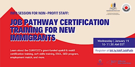Job Pathway Certification Training for New Immigrants tickets