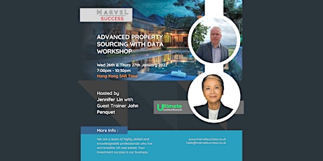 Advanced property sourcing with data. (Hong Kong Investors) Split- 2 days tickets