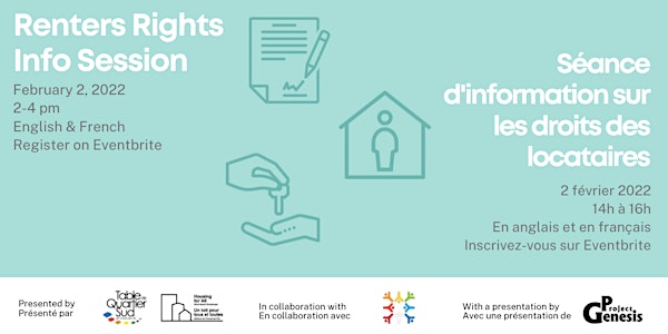 Info Session: Renters Rights/Droits des locataires