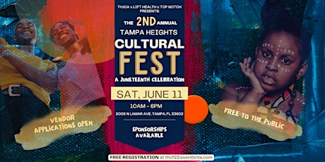 2nd Annual Tampa Heights Cultural Fest tickets