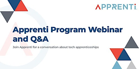 Apprenti Program Webinar and Q&A bilhetes