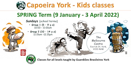 Capoeira York Kids classes * SPRING Term 2022 REGISTRATION * primary image