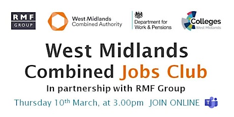 West Midlands Combined Jobs Club in partnership with RMF Group tickets