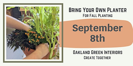 Bring Your Own Planter for Fall Planting tickets
