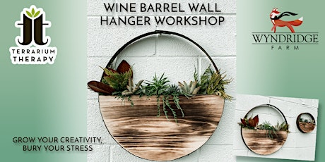 In-Person Wine Barrel Wall Hanger Workshop at Wyndridge Farm tickets