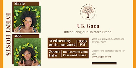 UK Gaea: Introducing our Hair Care Brand tickets