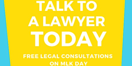 Free legal consultations on MLK Day tickets