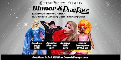 Dinner & Drag Race at Detroit Vesey's tickets