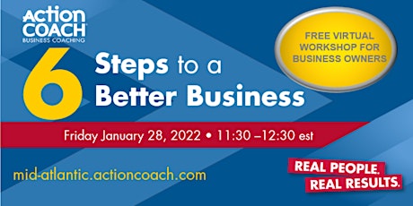 6 Steps to a Better Business Workshop tickets
