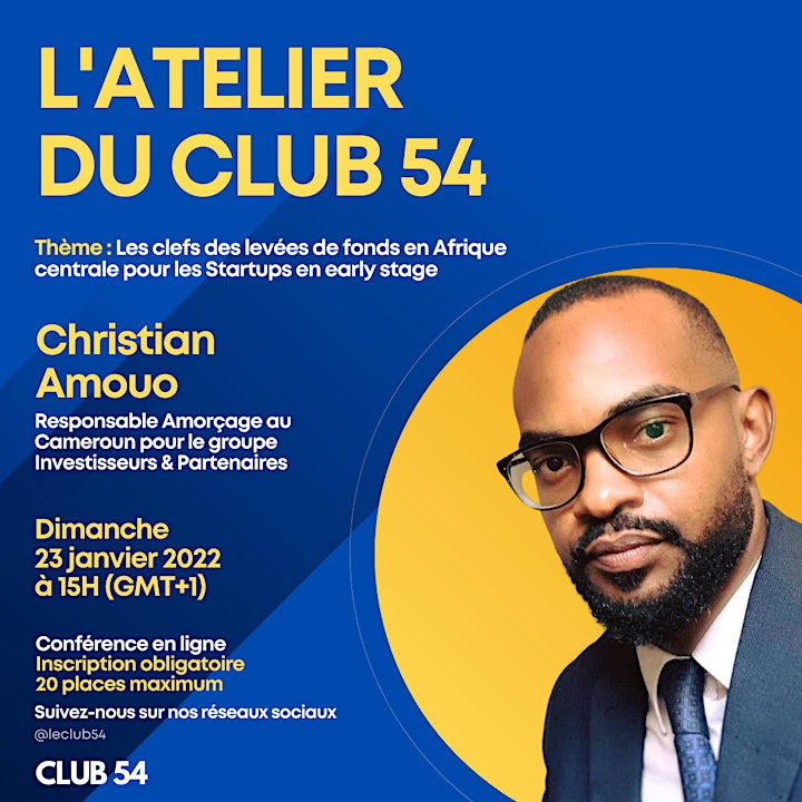 Image pour Atelier du Club 54 avec Christian Amouo 