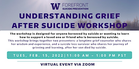 Understanding Grief after Suicide Workshop tickets