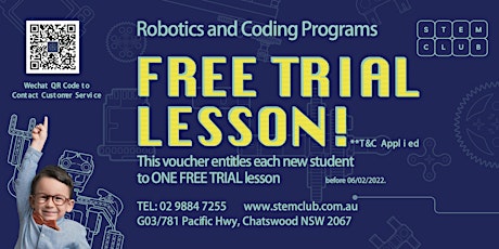 STEM Club Spike Prime Robotics one Free Trial Lesson for Term 1 2022 tickets
