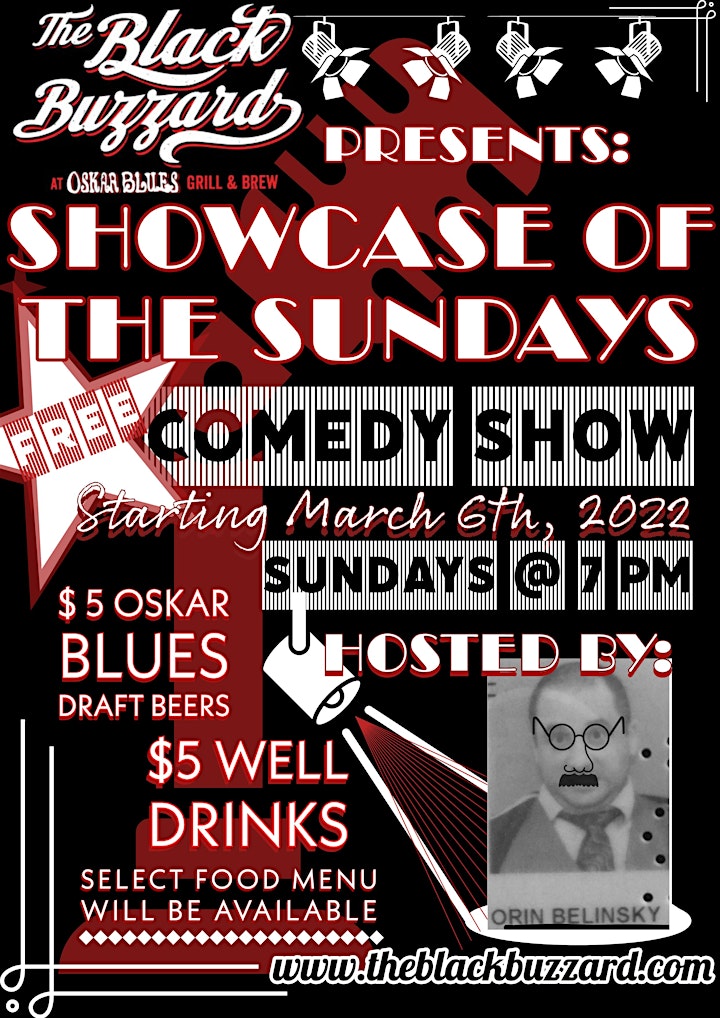 SHOWCASE OF THE SUNDAYS- FREE  LIVE STAND-UP COMEDY SHOW image