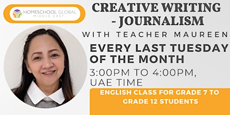Creative Writing - Journalism with Teacher Maureen tickets