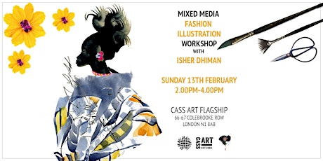 "Mixed Media Fashion Illustration Workshop With Isher Dhiman" at Cass Art tickets
