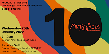 MicroActs 10 • An Evening of International Artist Film  primärbild