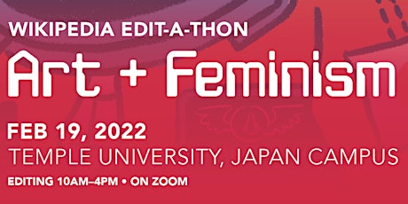 Art + Feminism, Wikipedia Editathon @ Temple University Japan (online) tickets