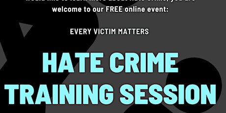 Every Victim Matters -AWARENESS SESSION tickets