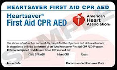 Heartsaver First Aid CPR AED eCard: ADAMS HEALTH NETWORK INSTRUCTORS ONLY tickets