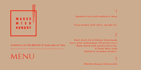 Makes Miso Hungry Supperclub  (NEW DATE ADDED!) tickets