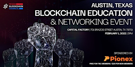 Blockchain Education & Networking Event | Austin | Texas Blockchain Council tickets