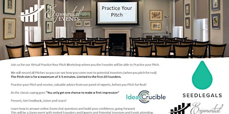 Startups  Virtual Practice Your Pitch tickets