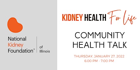 Kidney Health for Life Community Health Talk biglietti