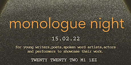 Monologue Night with Sundial Theatre tickets