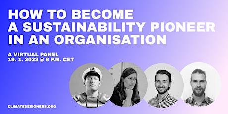 How to become a sustainability pioneer in an organization tickets